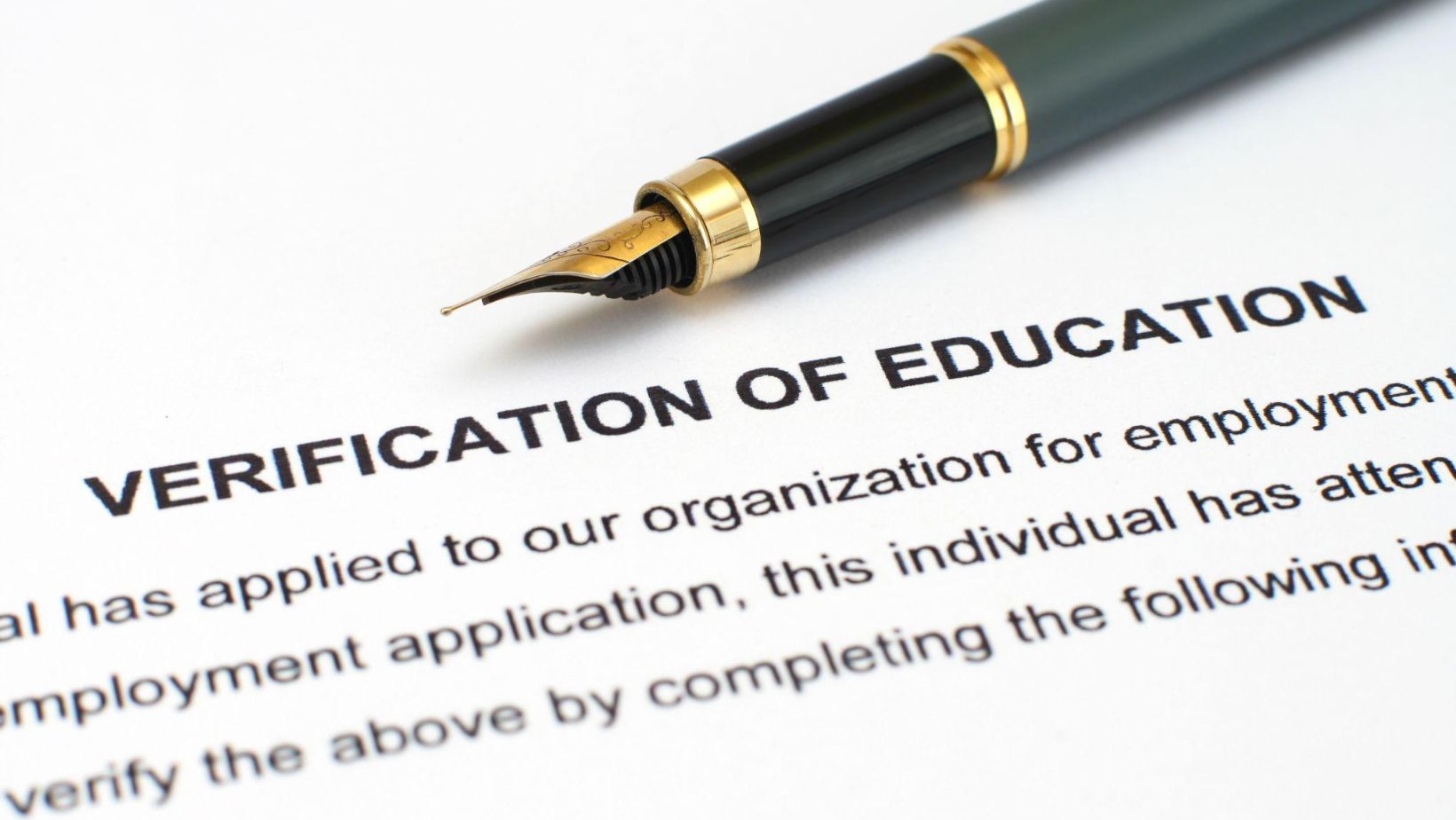 education verification authorization contract
